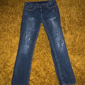 Distressed Silver Jeans